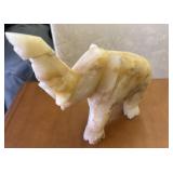 Hand-Carved Alabaster/Stone Elephant