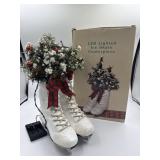 LED Lighted Ice Skate Christmas Centerpiece,