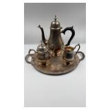 Silver-Plate Coffee Service  4-Piece Set with