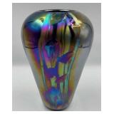 Sunspots Studios Iridescent Art Glass Vase,