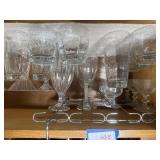 Large Mixed Glassware Lot  Wine, Martini &