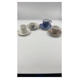 Collection of Four Antique/Vintage Porcelain Cup