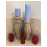 Home Decor Lot  Candle Pillars, Candles & Glass