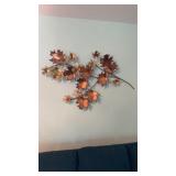 Vintage Mixed-Metal Maple Leaf Branch Wall