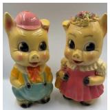 Vintage 1963 Western Trend Arts Chalkware Piggy