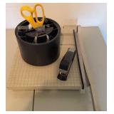 Boston Paper Trimmer, Rotating Desk Organizer