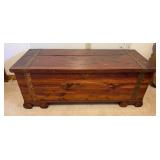 Vintage E.R. Co. 'Forest Park Line' Cedar Chest 