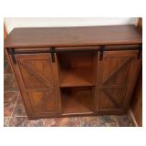 Farmhouse Sliding Barn Door Accent Cabinet