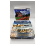 1000-Piece Jigsaw Puzzle Pair  Castle &