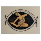 Pair of Mid-Century Chalkware Masquerade Dancer