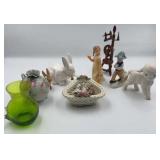 Collection of Porcelain & Glass Figurines