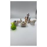 Collection of Porcelain & Glass Figurines and