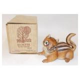 River Shore Scooter Baby Chipmunk Figurine