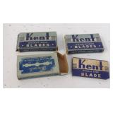 Vintage Kent Razor Blades in Boxes