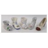 Group of Miniature Shoe Figurines