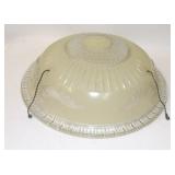 Antique Art Deco Glass Ceiling Light Fixture Bowl