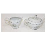 Romance Diamond China Cream & Sugar Set