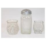 Vintage Glass Shaker, Shot Glass, Toothpick