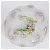 Prussia Handled Plate Water Lilies on Pond