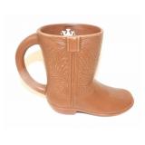 Ceramic John Wayne Cowboy Boot Mug