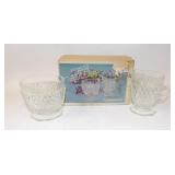 Indiana Glass Diamond Point Sugar & Cream Set