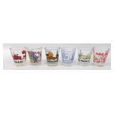 Lot of Souvenir Shot Glasses
