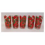 Vintage Stotter Plastic Strawberry Glasses
