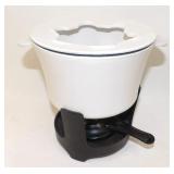 Enamel Cast Iron Fondue Pot