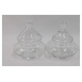 Princess House Glass Apothecary Candy Jars