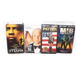 Men in Black, Patton, Rember the Titans VHS Tapes