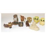Lot of Vintage Small Owl Figurines