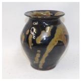 Hand-Thrown Signed Studio Pottery Vase