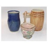 Montana Pottery Vase, Blue Sky Votive, Mug