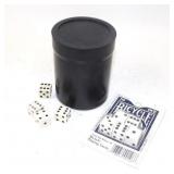 Jasper Rubber Dice Cup & Dice