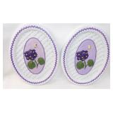 Plaster Wall Plaques Forget Me Not Flowers Bees