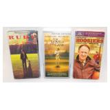 Rudy, For Love of the Game, Hoosiers VHS Tapes