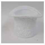 Milk Glass Hat Vase
