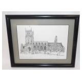 Holy Trinity Church Eccleshall UK Signed Print