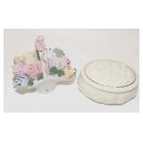Lenox Trinket Box, Porcelain Basket of Roses