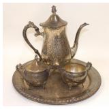 Vintage Leonard Silver Plated Tea or Coffee Set