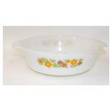 Fire King Gingham Flowers 1.5 Quart Casserole