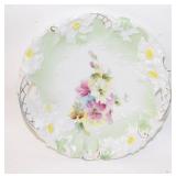 Bavaria Molded Apple Blossoms Handled Plate