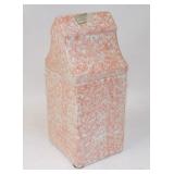 Pink Spongeware Lidded Jar Ethan Allen Italy