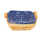 Longaberger Basket with Liner & Protector