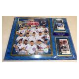 2007 Chicago Cubs Framed Photo & Baseball Cards