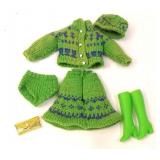 Vintage Mod Era Knit Barbie Outfit