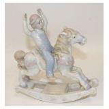 Paul Sebastian Porcelain Boy on Rocking Horse