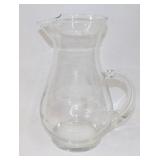Princess House Etched Pitcher