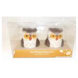 Owl Salt & Pepper Shaker Set - New in Box