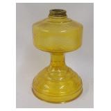 Amber Glass Oil Lamp Base